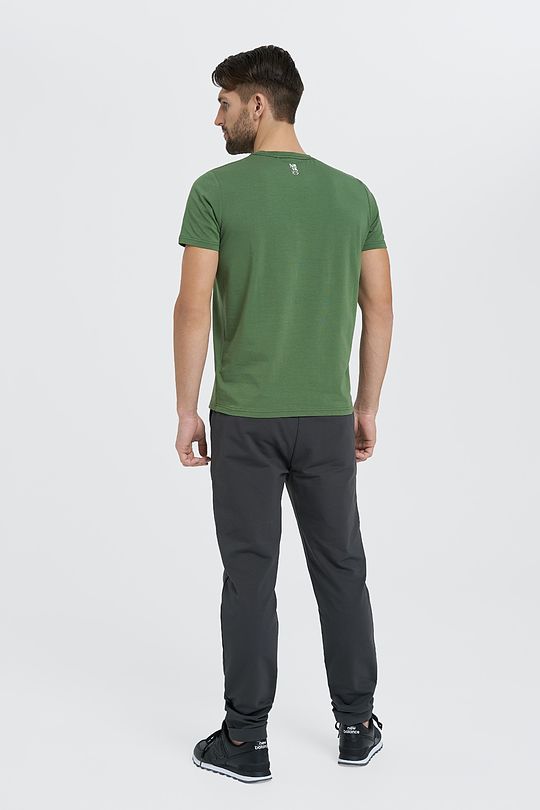 Cotton tee SURINK LIETUVĄ 7 | LIETUVA/ L BR GREEN | Audimas