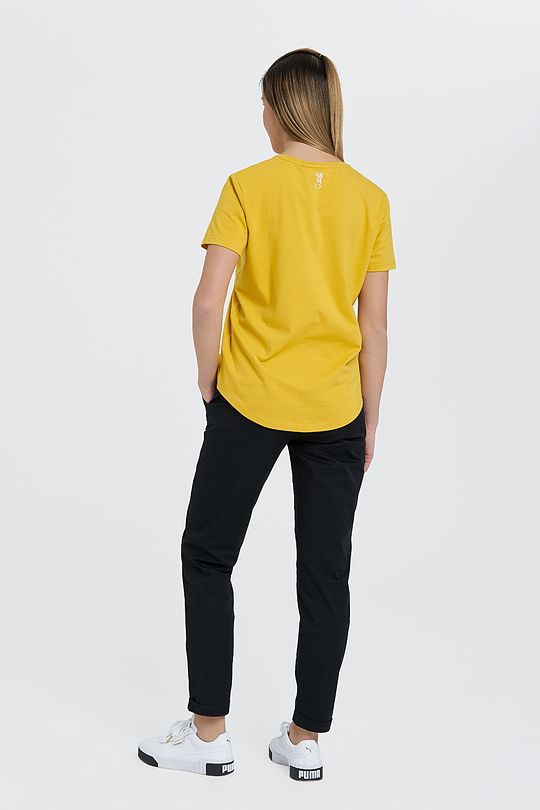 Cotton tee SURINK LIETUVĄ 7 | YELLOW/ORANGE | Audimas