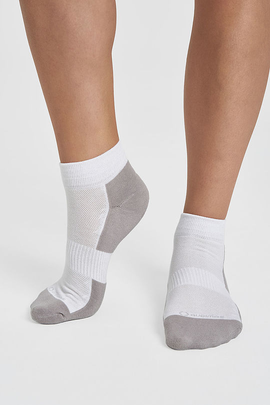 Short cotton fiber socks 1 | WHITE | Audimas