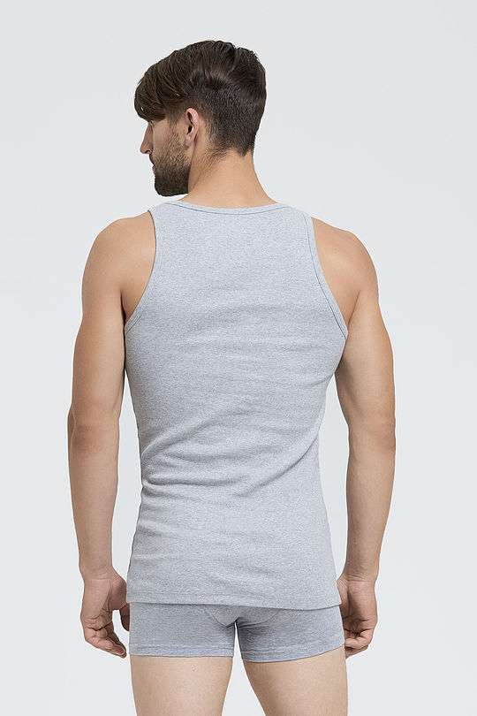 Organic cotton tank top 2 | GREY/MELANGE | Audimas