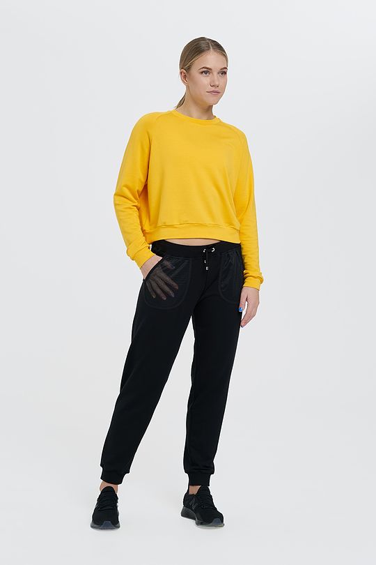 Stretch crop sweatshirt 5 | YELLOW/ORANGE | Audimas