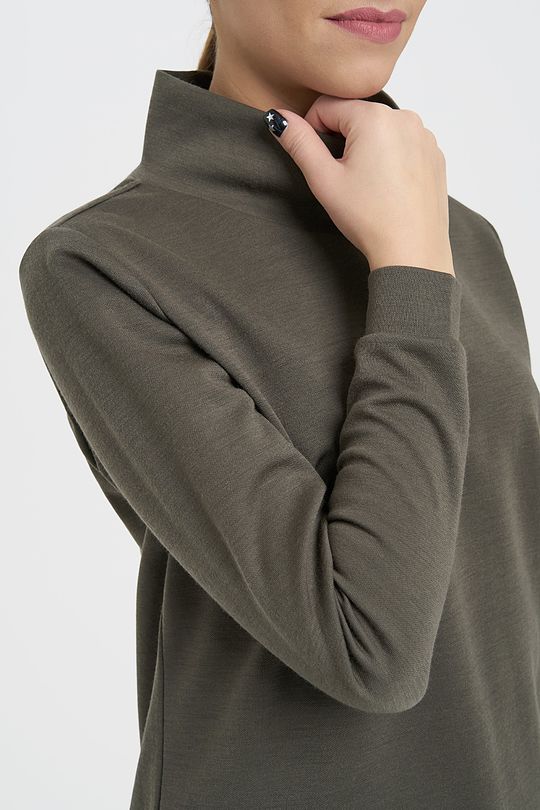 Merino wool mix jumper 3 | GREEN/ KHAKI / LIME GREEN | Audimas