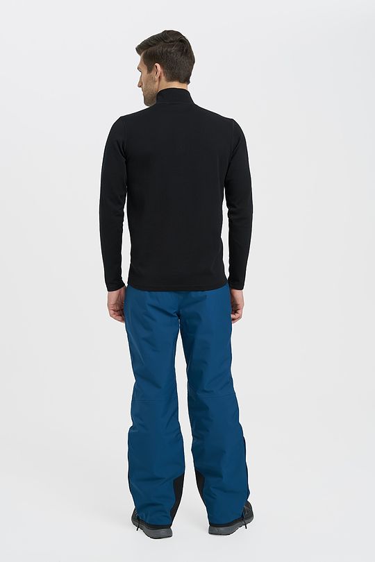 Merino wool mix half-zip jumper 6 | BLACK | Audimas
