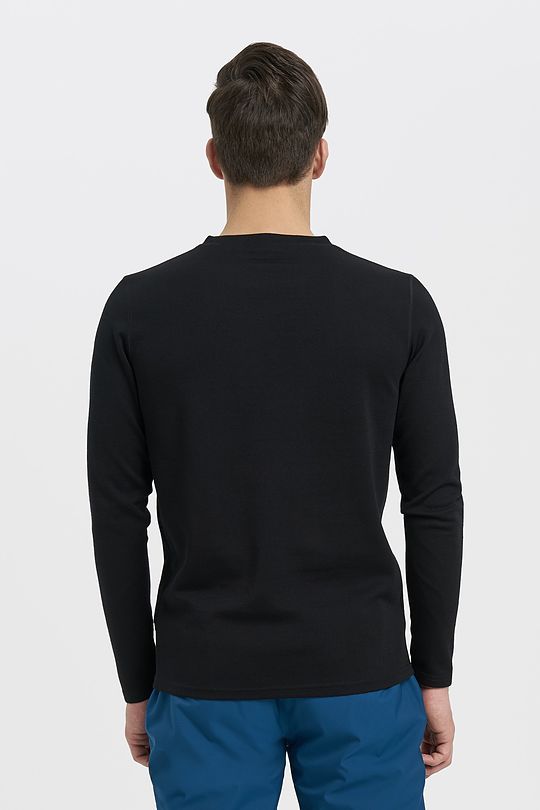 Merino wool mix sweatshirt 2 | BLACK | Audimas