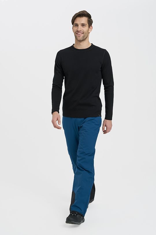 Merino wool mix sweatshirt 5 | BLACK | Audimas