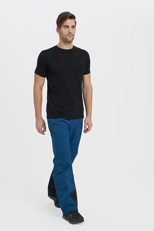 Fine merino wool short sleeve top 5 | BLACK | Audimas