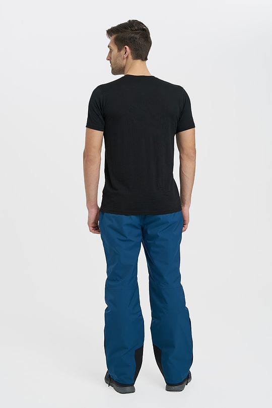 Fine merino wool short sleeve top 7 | BLACK | Audimas