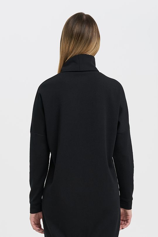 Merino wool dress with long sleeves 2 | BLACK | Audimas