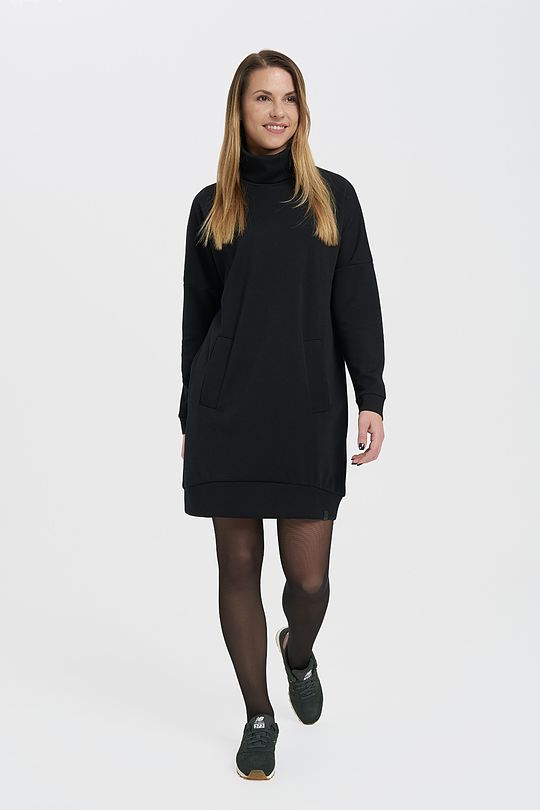 Merino wool dress with long sleeves 5 | BLACK | Audimas