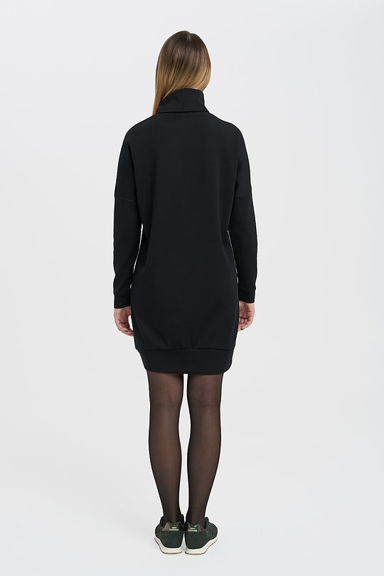 Merino wool dress with long sleeves 6 | BLACK | Audimas