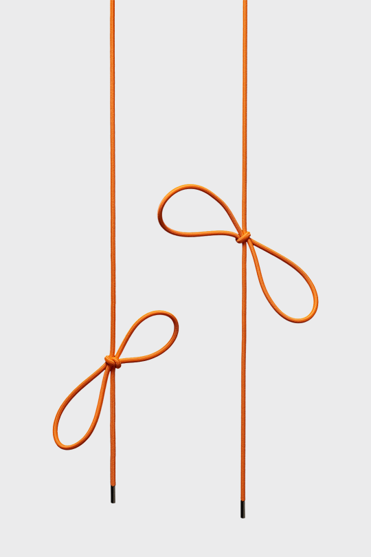Elastic shoelaces LAST KNOT 50 cm 2 | YELLOW/ORANGE | Audimas