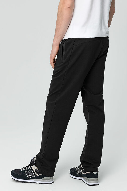 Stretch cotton relaxed fit sweatpants 2 | BLACK | Audimas
