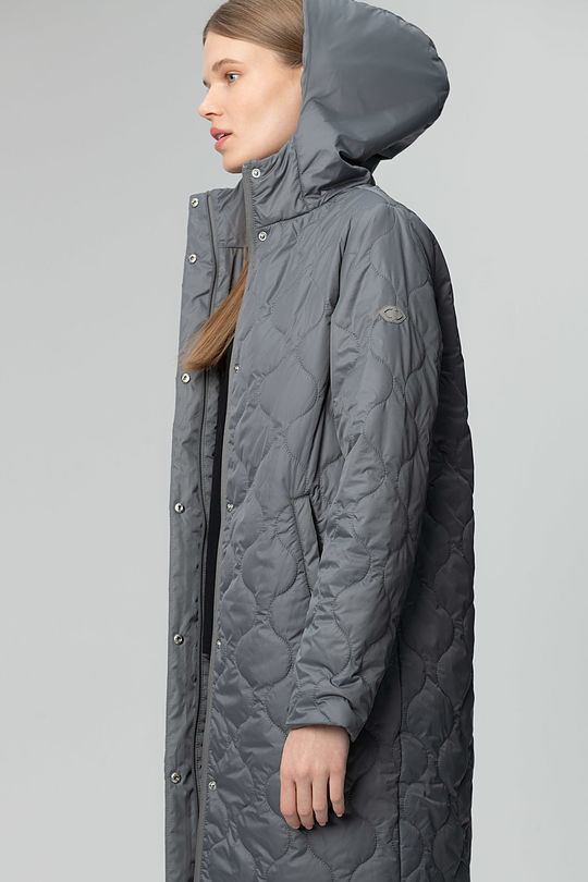 long jacket with THERMORE thermal insulation 1 | GREY/MELANGE | Audimas