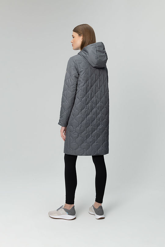 long jacket with THERMORE thermal insulation 3 | GREY/MELANGE | Audimas