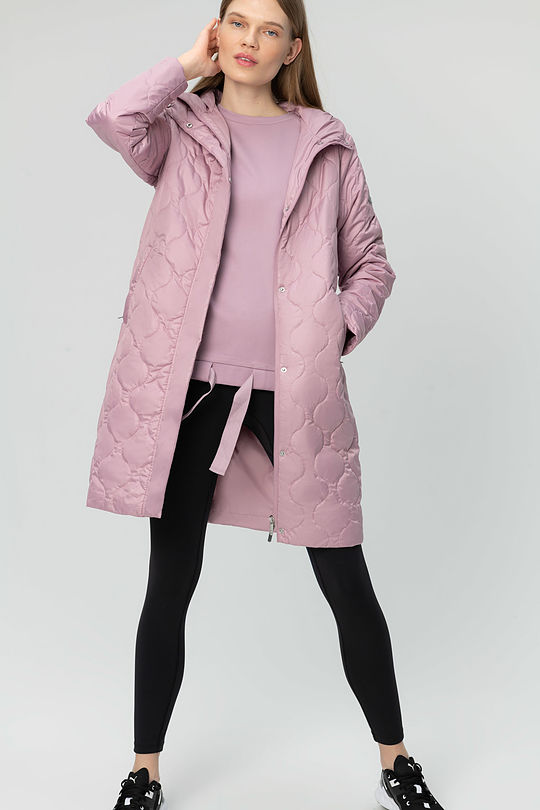 long jacket with THERMORE thermal insulation 4 | RED/PINK | Audimas