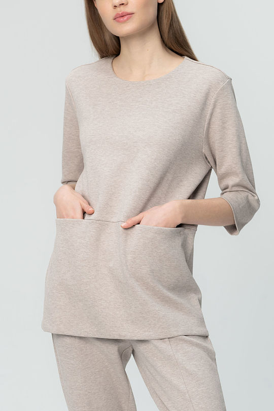 cotton sweatshirt 1 | GREY/MELANGE | Audimas