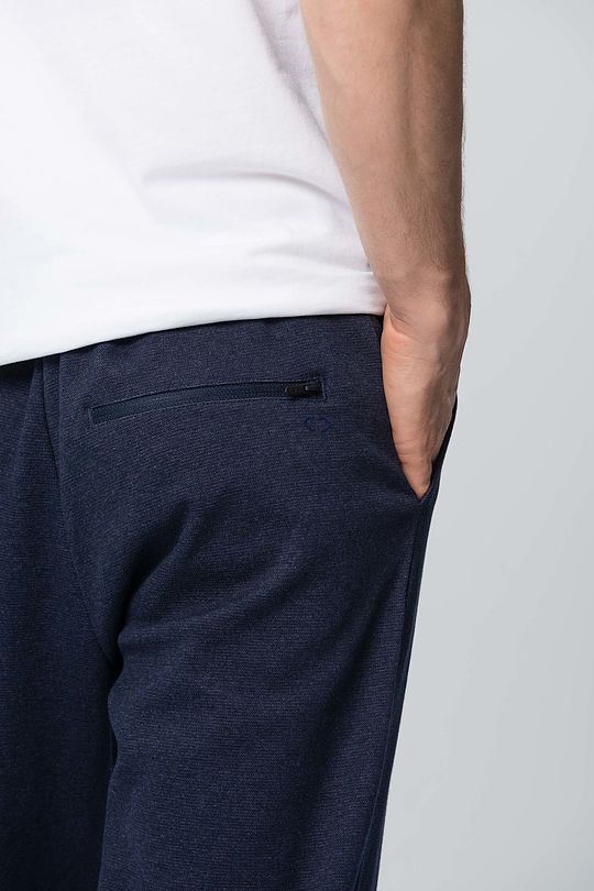 Cotton tapered fit sweat pants 5 | BLUE | Audimas