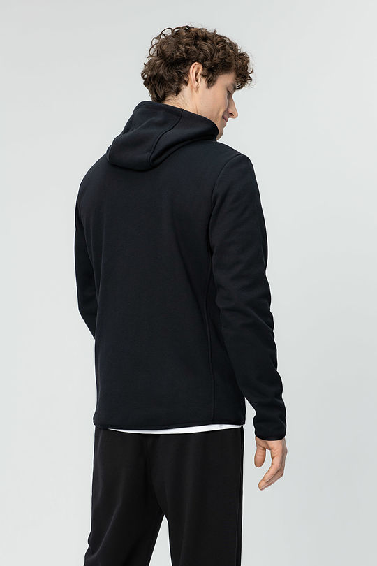 Soft inner surface zip-through hoodie 2 | BLACK | Audimas