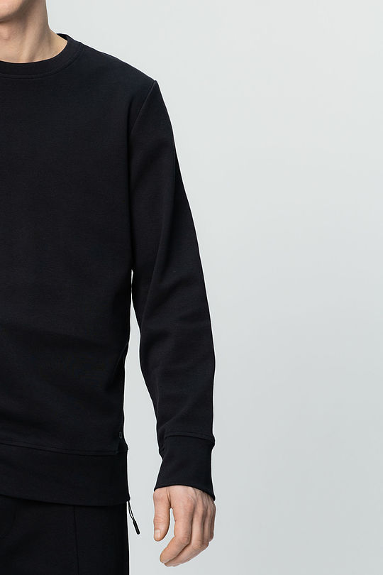 Cotton sweatshirt 4 | BLACK | Audimas