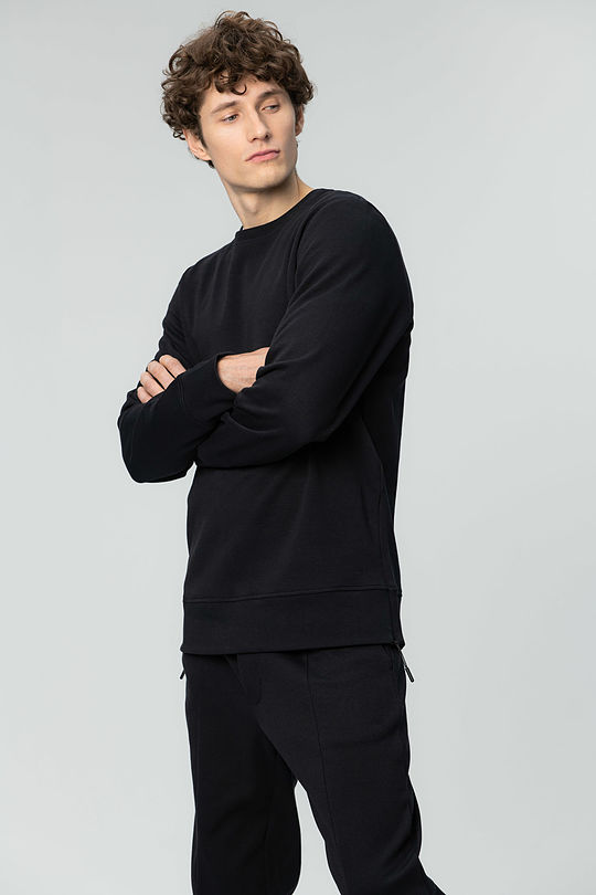 Cotton sweatshirt 7 | BLACK | Audimas