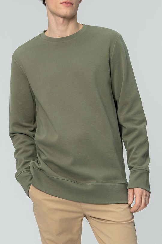 Cotton sweatshirt 3 | GREEN/ KHAKI / LIME GREEN | Audimas