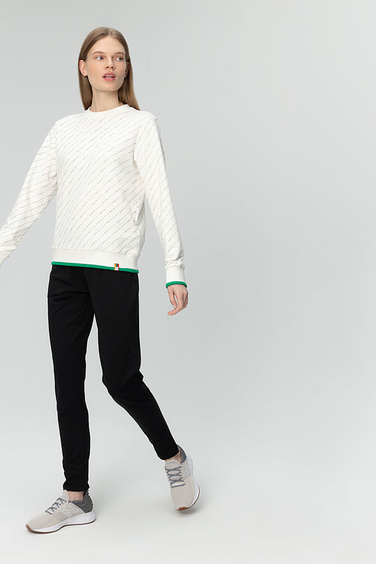 Stretch cotton sweatshirt 4 | WHITE | Audimas