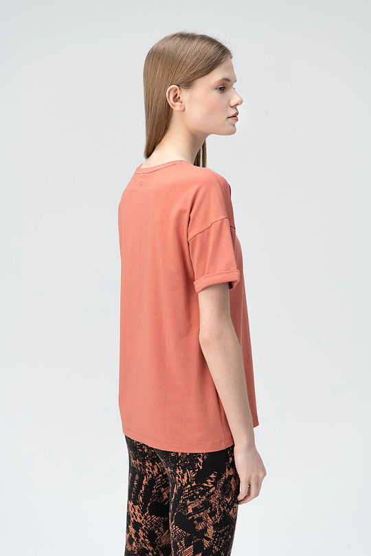 Oversized soft touch modal tee 2 | RED/PINK | Audimas