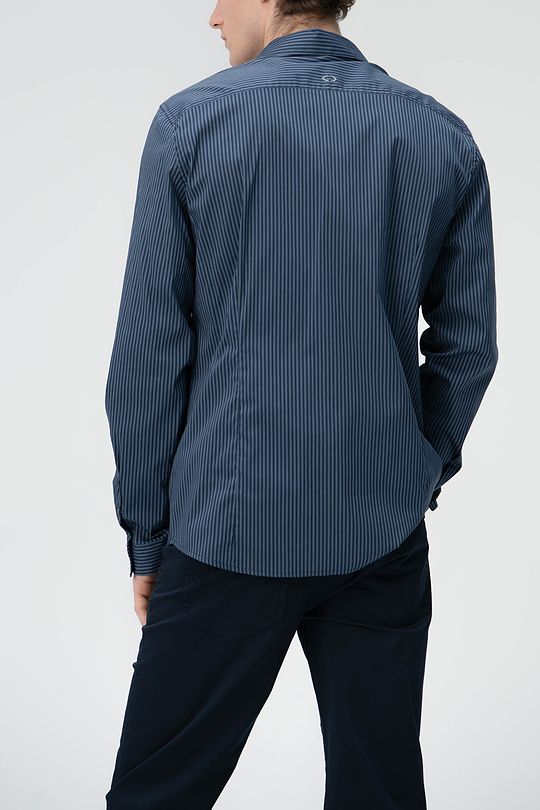 Stretch fabric shirt 2 | BLUE | Audimas