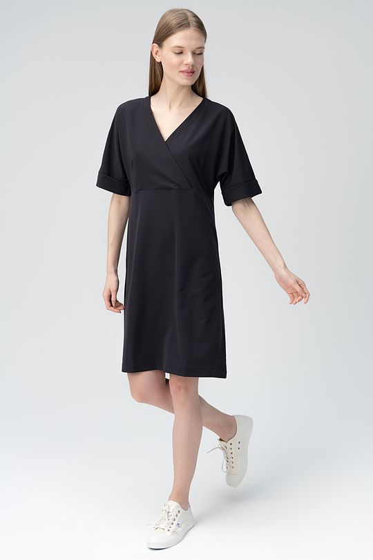 light stretch fabric dress 1 | BLACK | Audimas