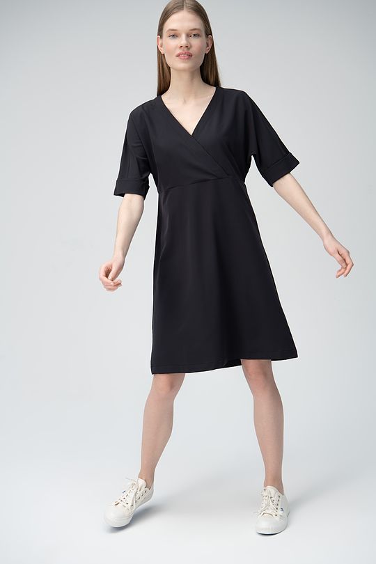 light stretch fabric dress 4 | BLACK | Audimas