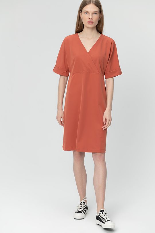 light stretch fabric dress 4 | RED/PINK | Audimas