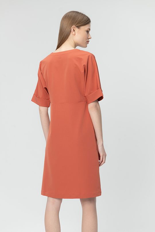 light stretch fabric dress 2 | RED/PINK | Audimas