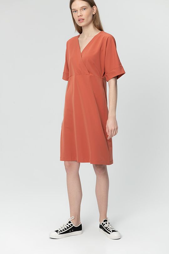 light stretch fabric dress 1 | RED/PINK | Audimas