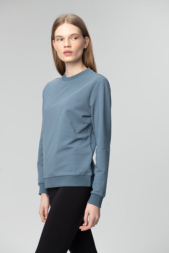stretch cotton sweatshirt 1 | BLUE | Audimas