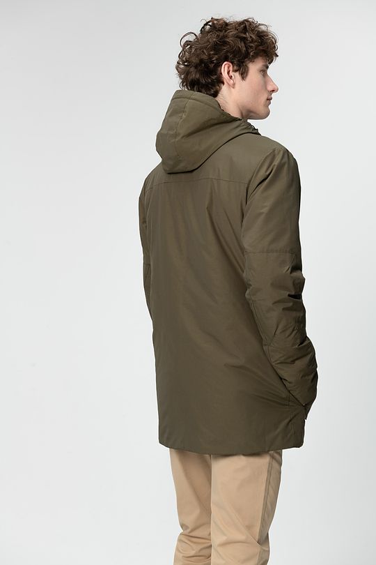 Lengthened jacket with Thermore thermal insulation 2 | GREEN/ KHAKI / LIME GREEN | Audimas