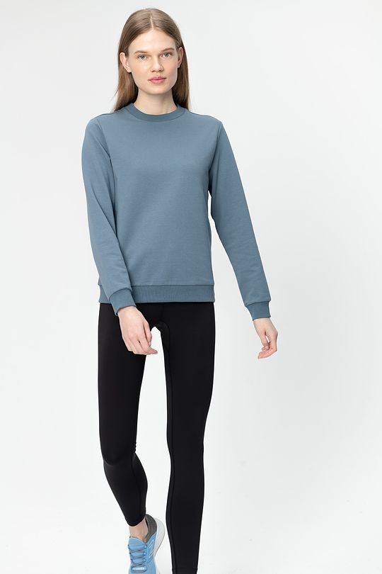 stretch cotton sweatshirt 4 | BLUE | Audimas