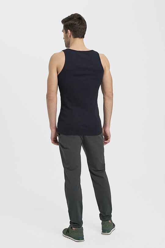 Organic cotton tank top 5 | DARK NAVY | Audimas