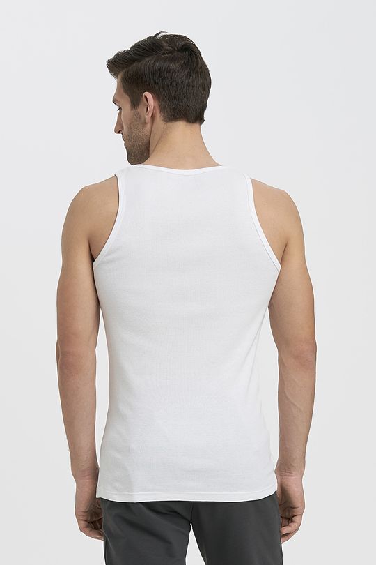 Organic cotton tank top 2 | WHITE | Audimas