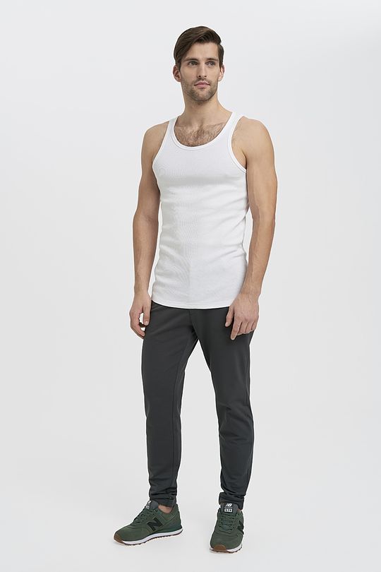 Organic cotton tank top 4 | WHITE | Audimas