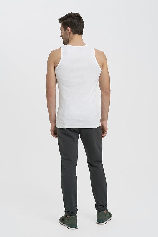 Organic cotton tank top 5 | WHITE | Audimas