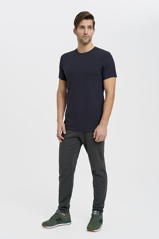 Organic cotton crew-neck T-shirt 4 | DARK NAVY | Audimas