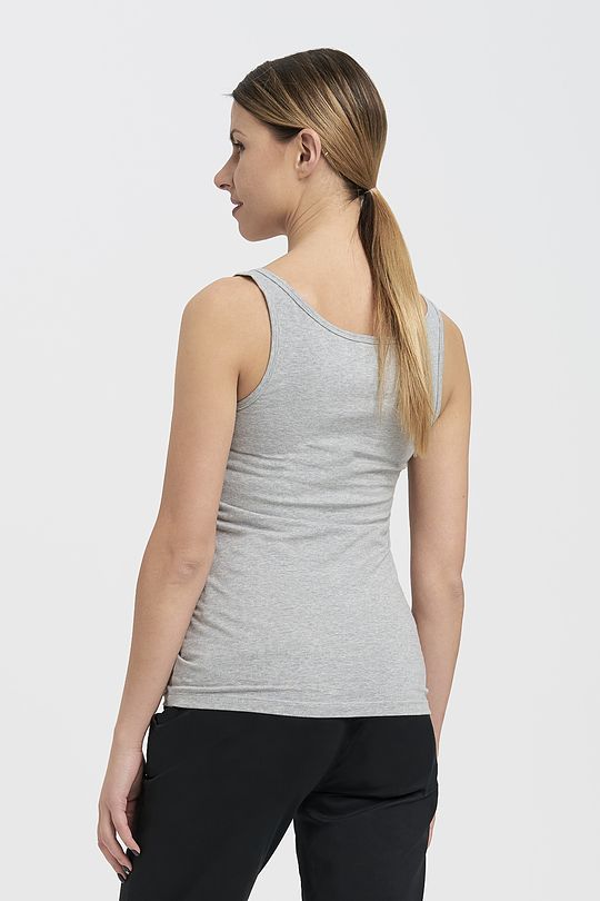 Organic cotton tank top 2 | GREY/MELANGE | Audimas