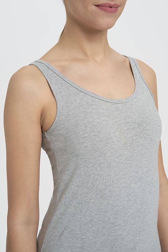 Organic cotton tank top 3 | GREY/MELANGE | Audimas