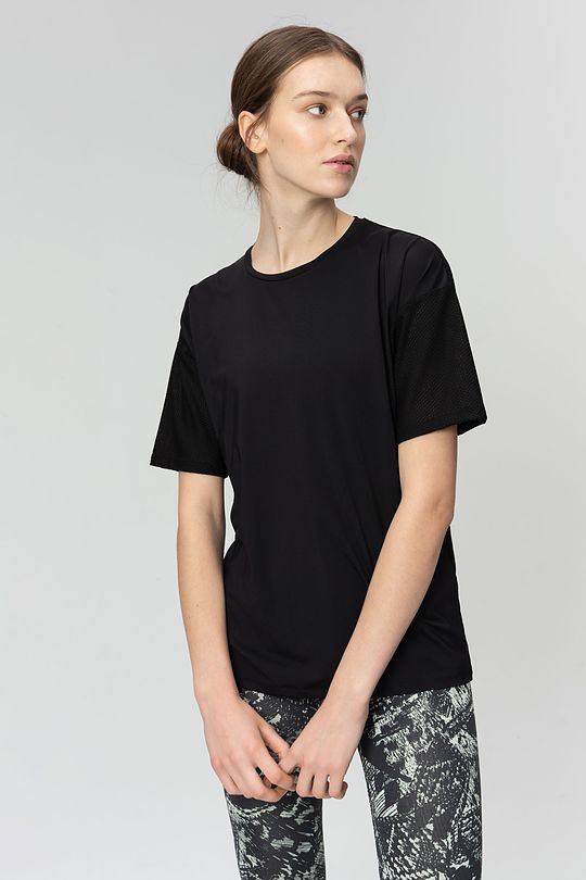 Oversized functional tee 1 | BLACK | Audimas