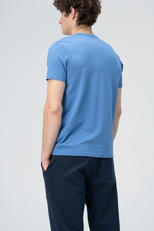 Soft touch modal tee with print 2 | BLUE | Audimas