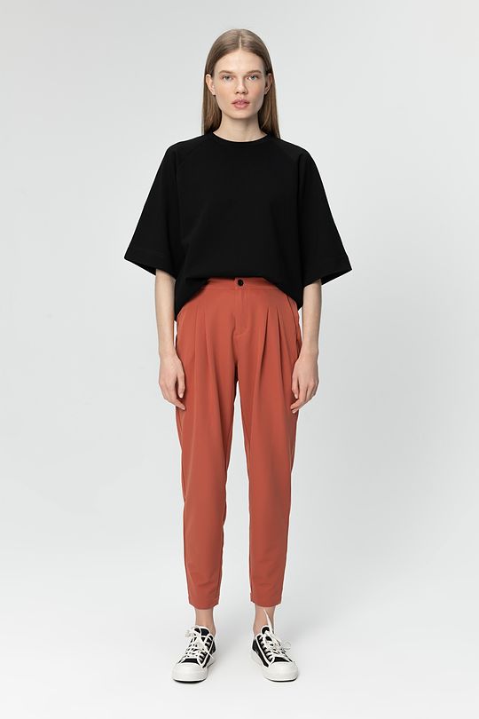 Light stretch fabric pants 4 | RED/PINK | Audimas