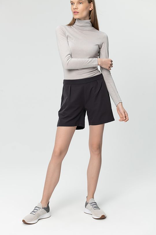 Light stretch fabric shorts 3 | BLACK | Audimas