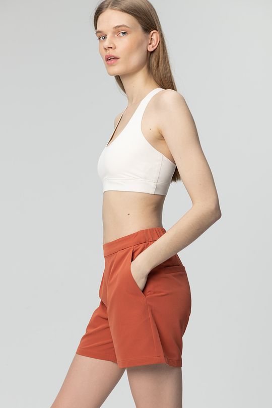 Light stretch fabric shorts 1 | RED/PINK | Audimas