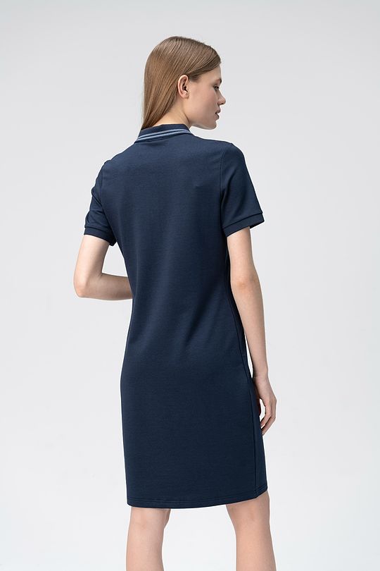 Soft surface modal polo dress 2 | BLUE | Audimas