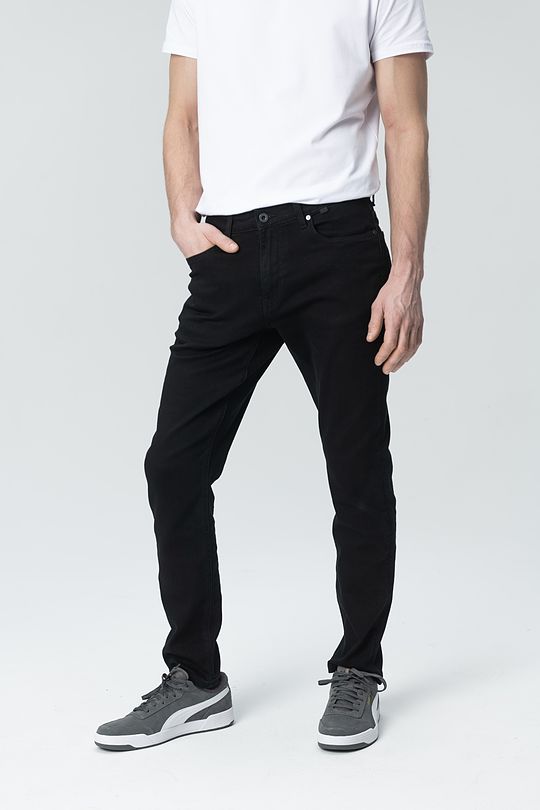 Slim fit stretch denim pants 1 | BLACK | Audimas